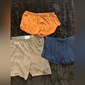 Women’s Lounge Shorts Bundle Size Large Elastic Waist Sleep Pajama Lot 3